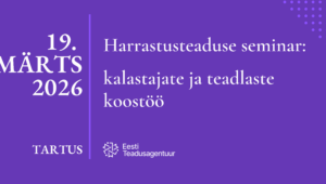 Harrastusteaduse seminar 2026 marts banner