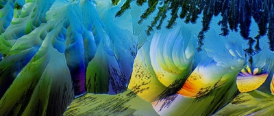 Beeta-alaniini ja Coca-Cola segu kristallid polariseeritud valguses. Foto: Janek Lass