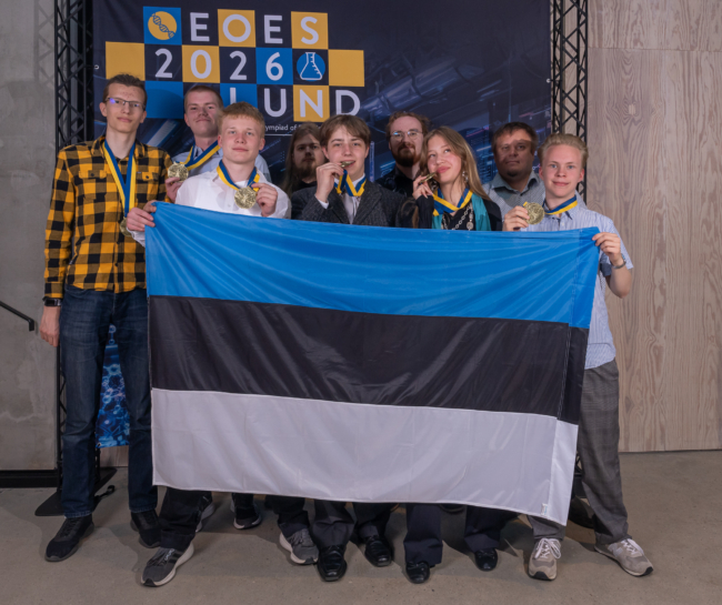 Eesti võistkond medalitega